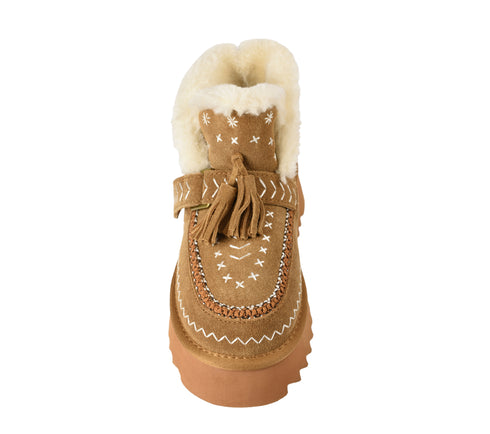 Ghete sport, dama, ANNA VIOTTI, D113-4, maro, piele intoarsa